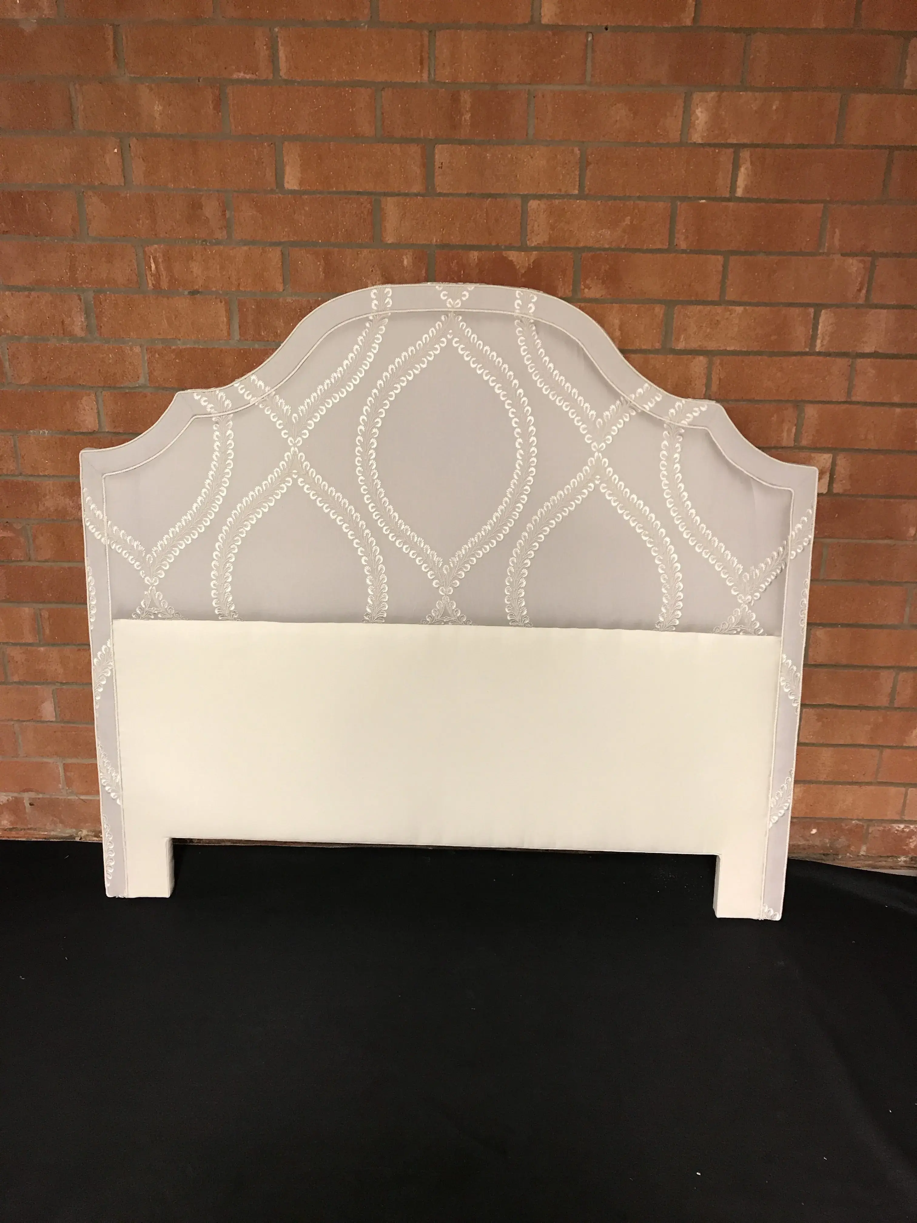 Heritage Arch Headboard after upholstery work