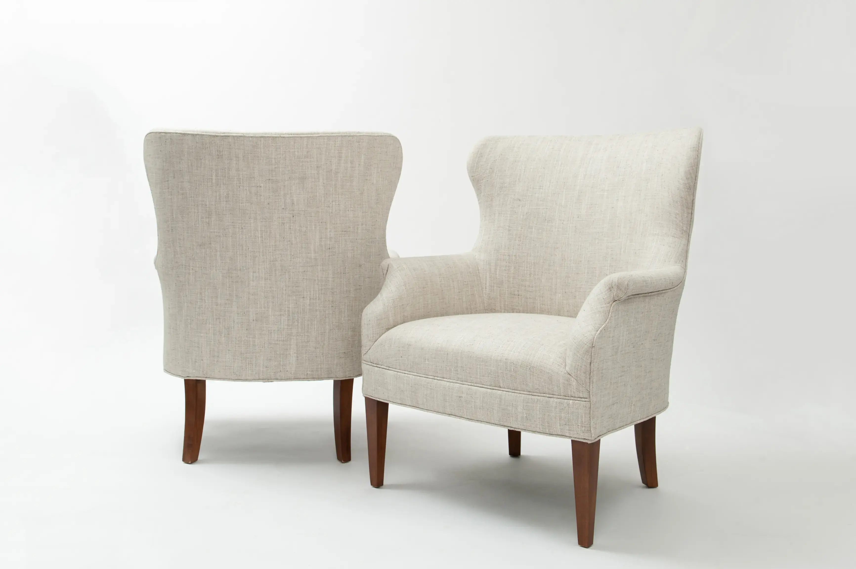 Transitional Chairs after upholstery work