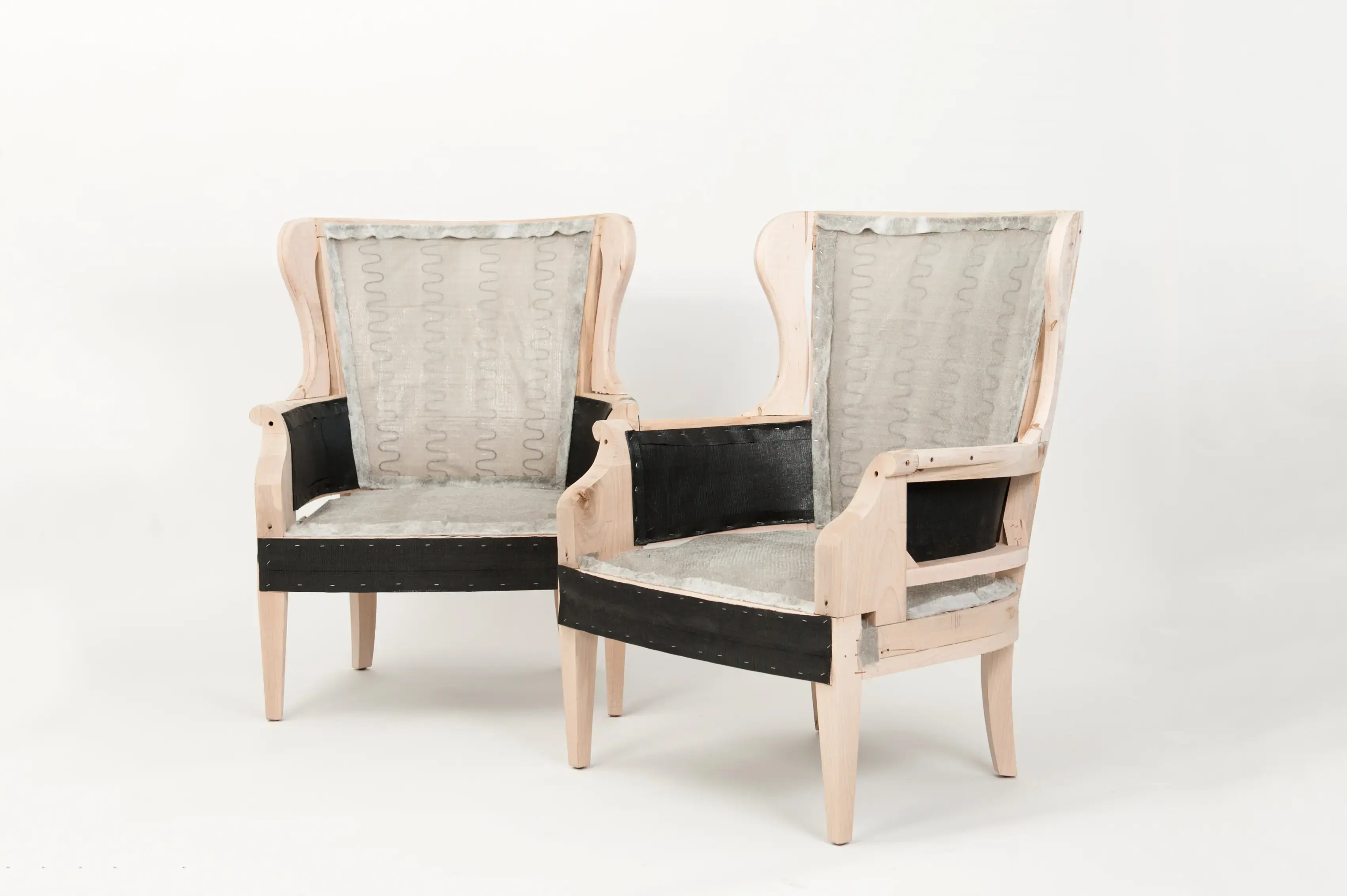 Transitional Chairs before upholstery work