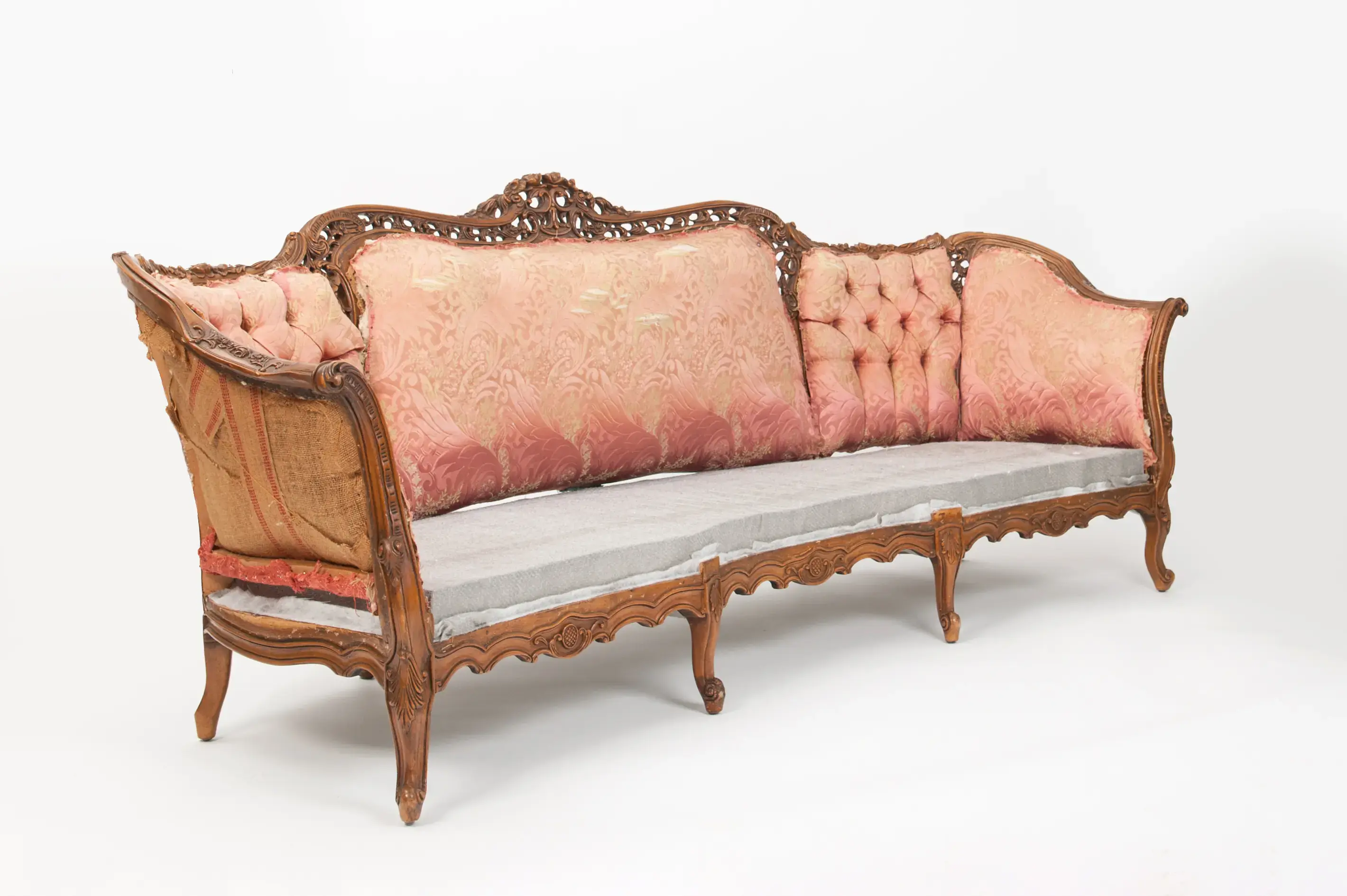 Victorian Sofa before upholstery work